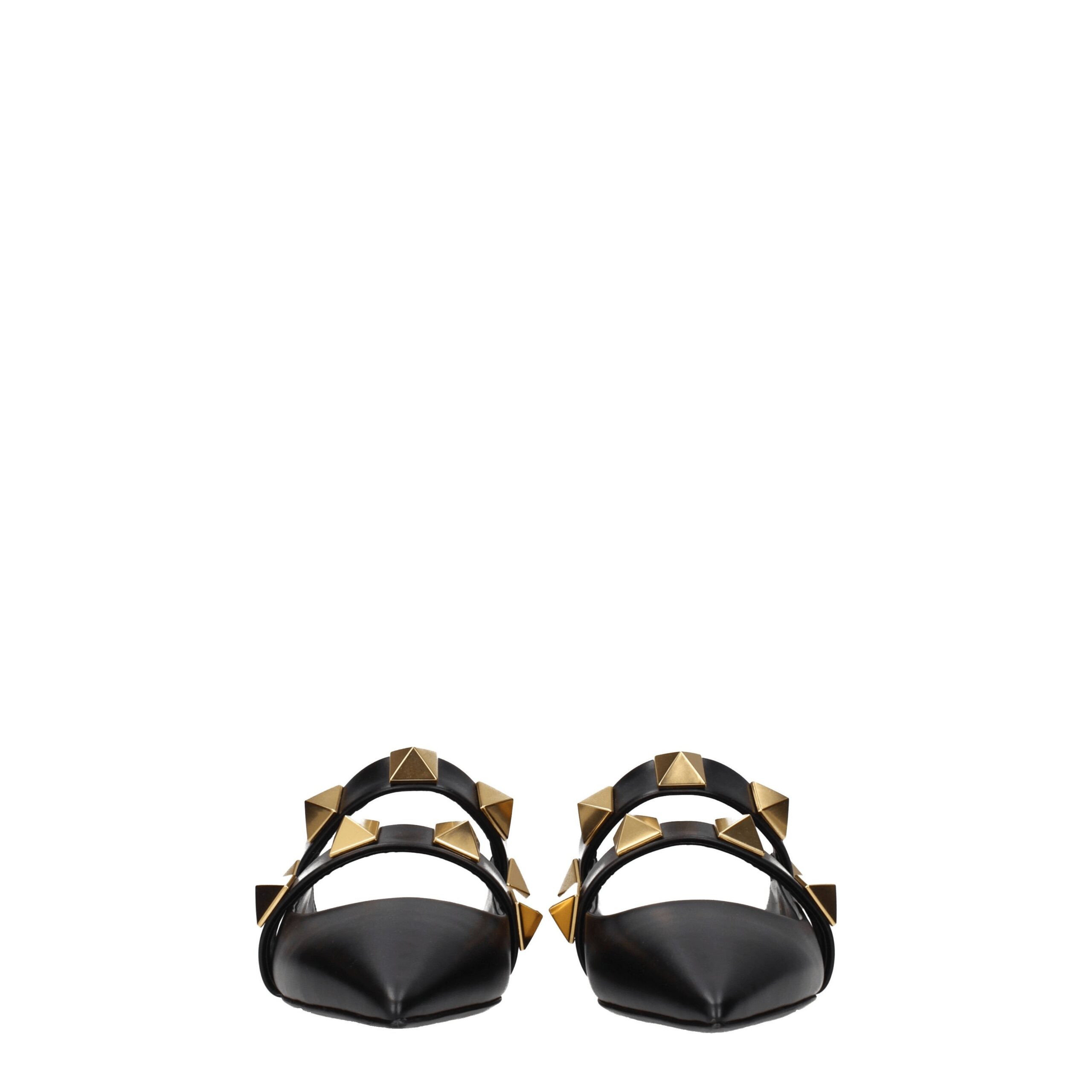 Valentino Garavani Black Leather Mules - Image 3