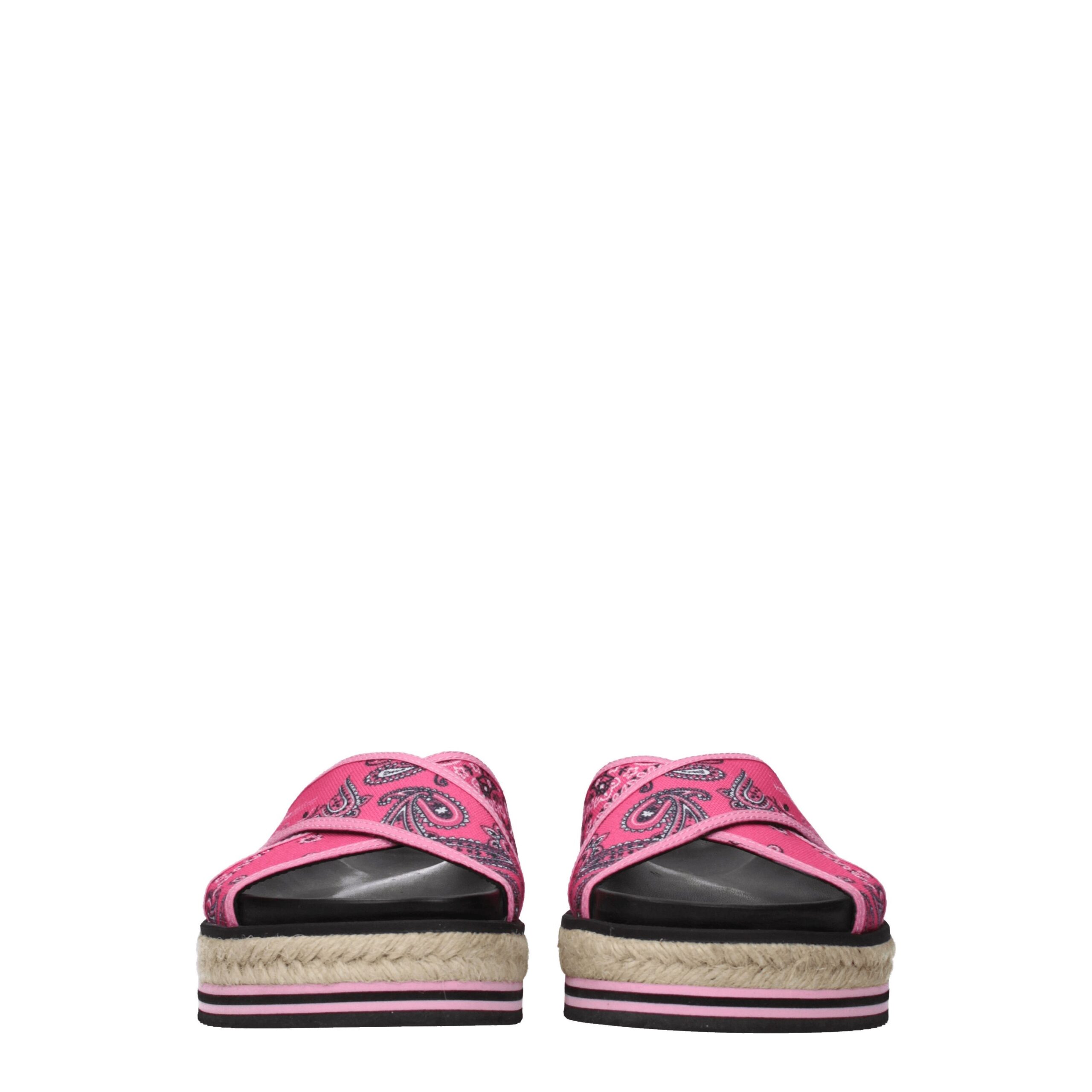 Kenzo Pink Fabric Slippers - Image 3