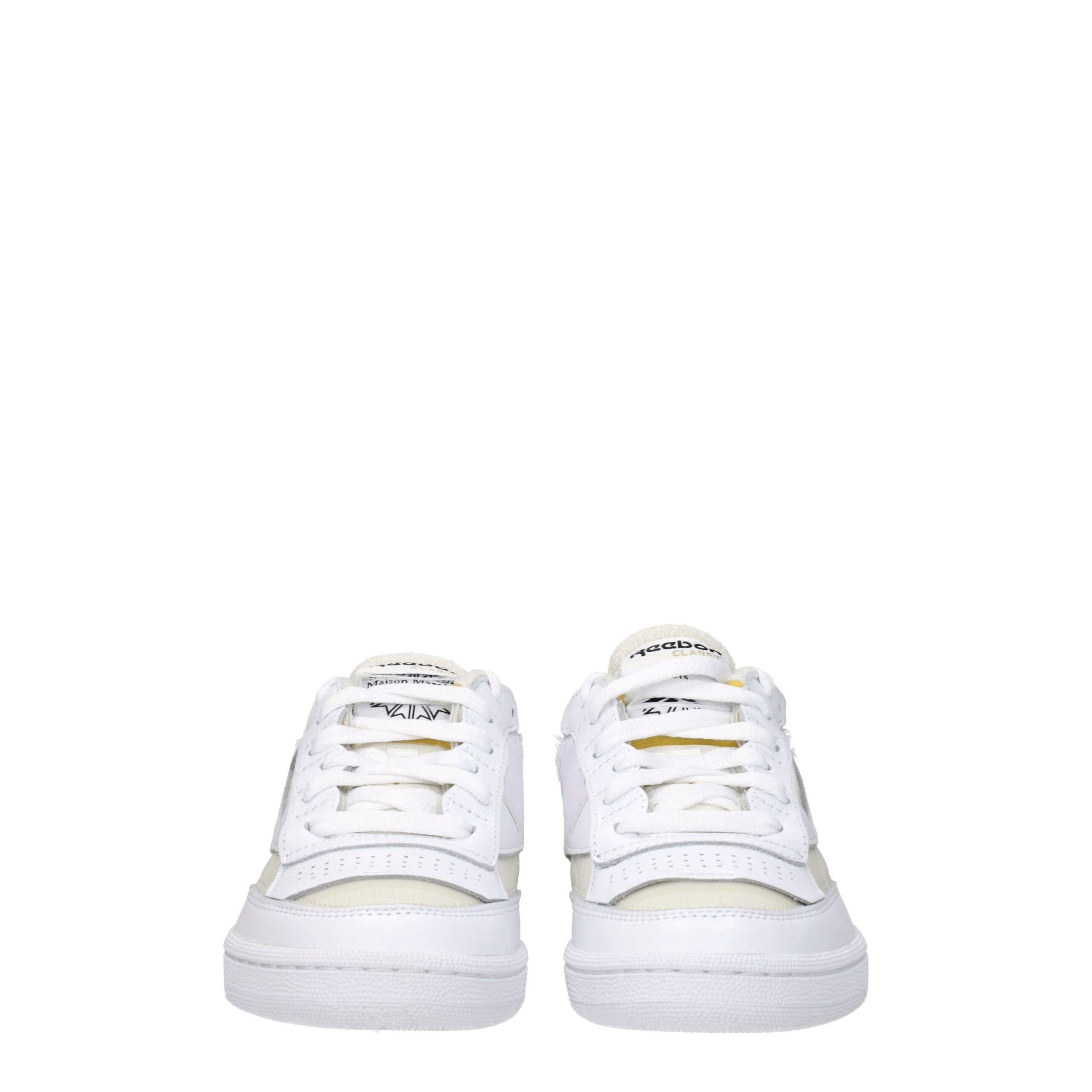 Maison Margiela White Fabric Low Top Sneakers - Image 3