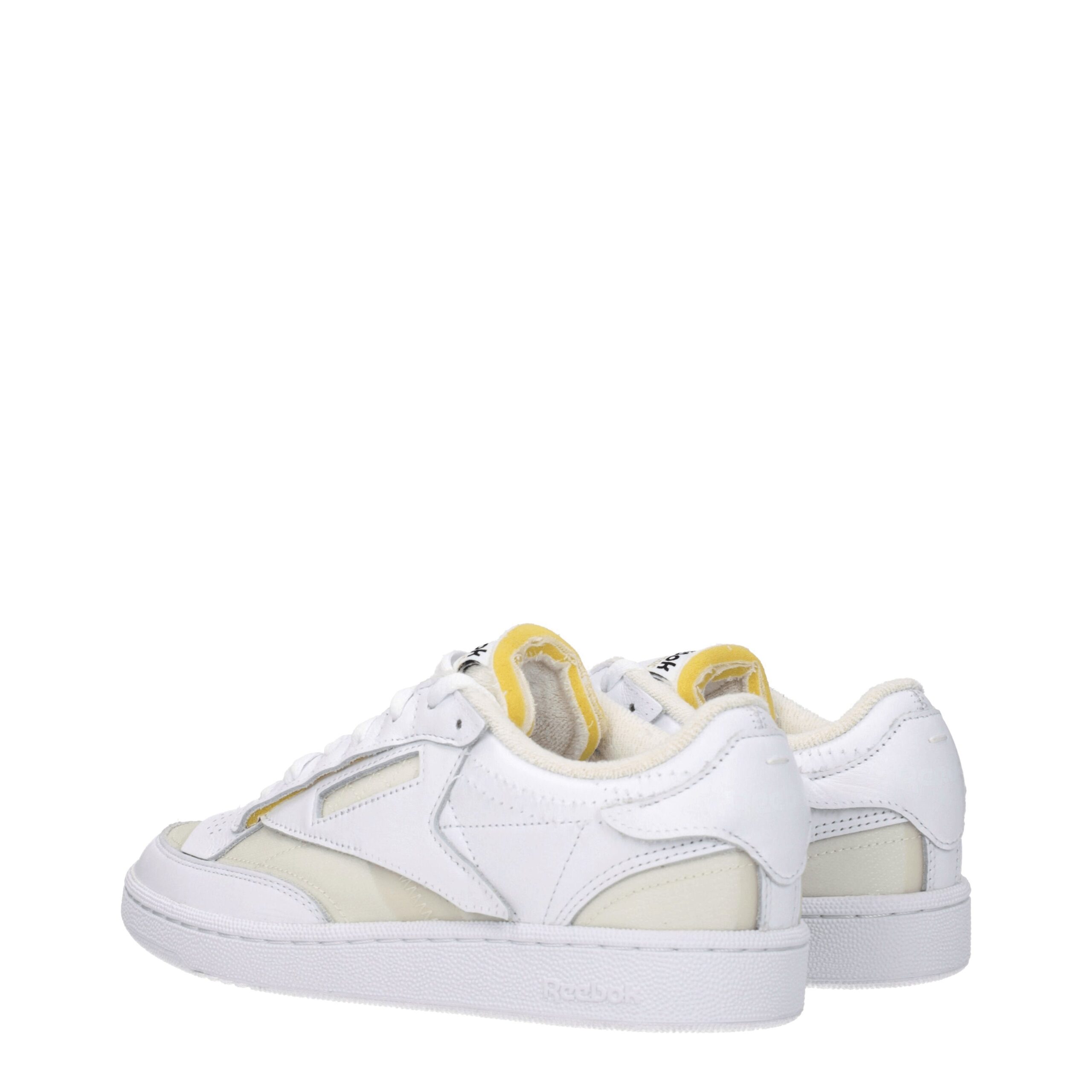 Maison Margiela White Fabric Low Top Sneakers - Image 4