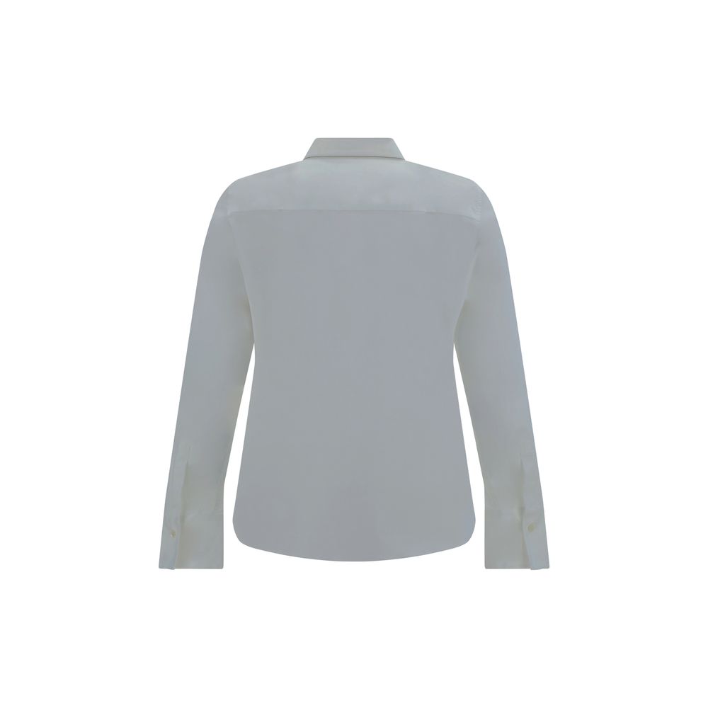 Brunello Cucinelli White Cotton Dress Shirt - Image 3