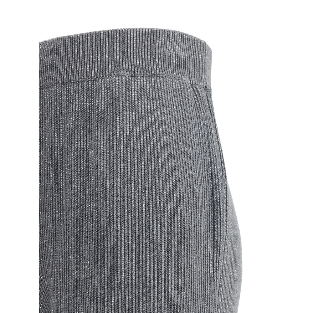 Brunello Cucinelli Gray Cotton Casual Pants - Image 3