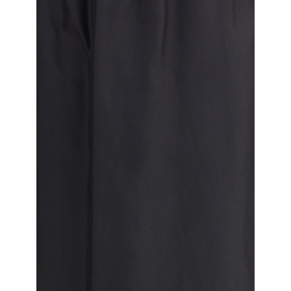 The Row Black Cotton Midi Skirt - Image 3