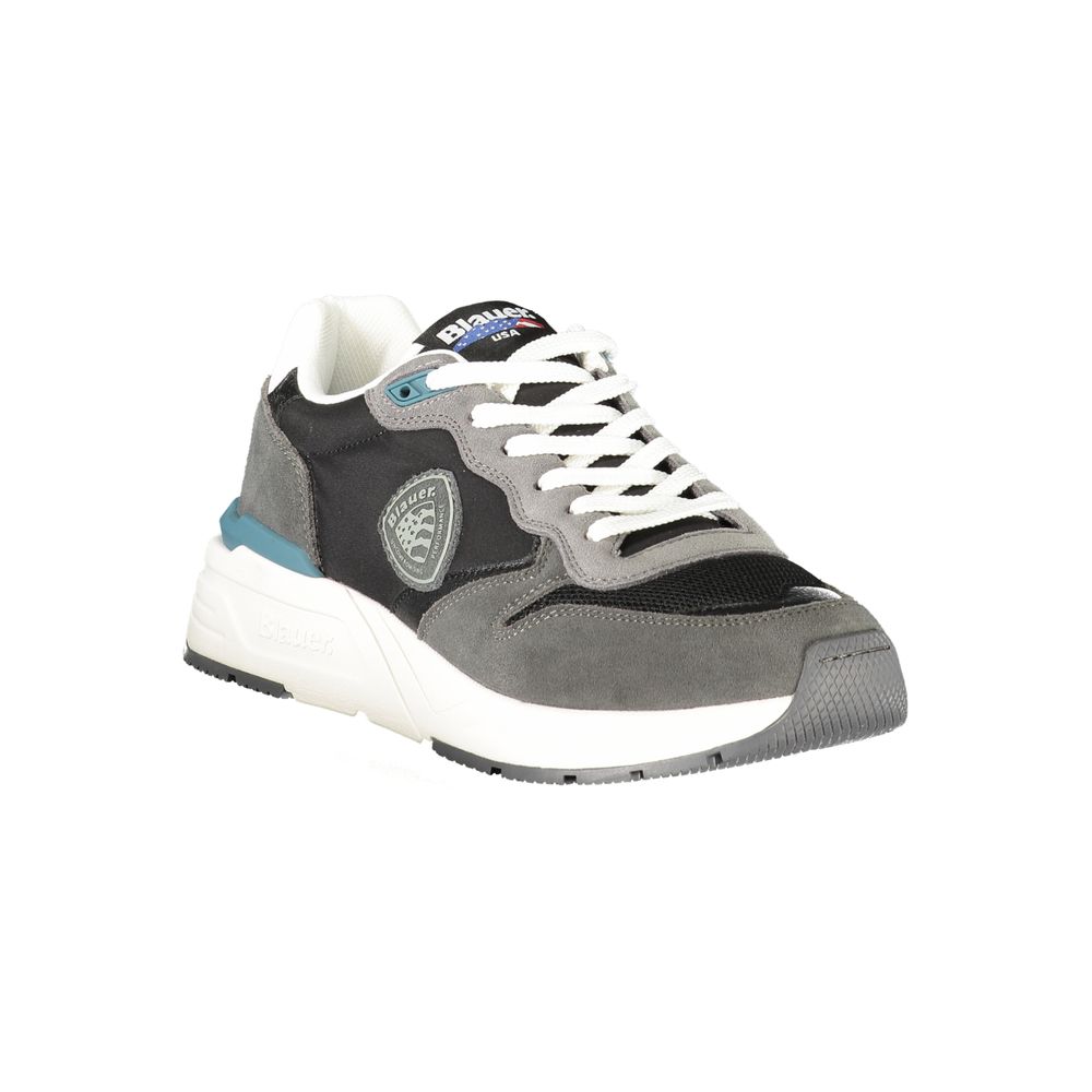 Blauer Black Leather Men Sneaker - Image 2