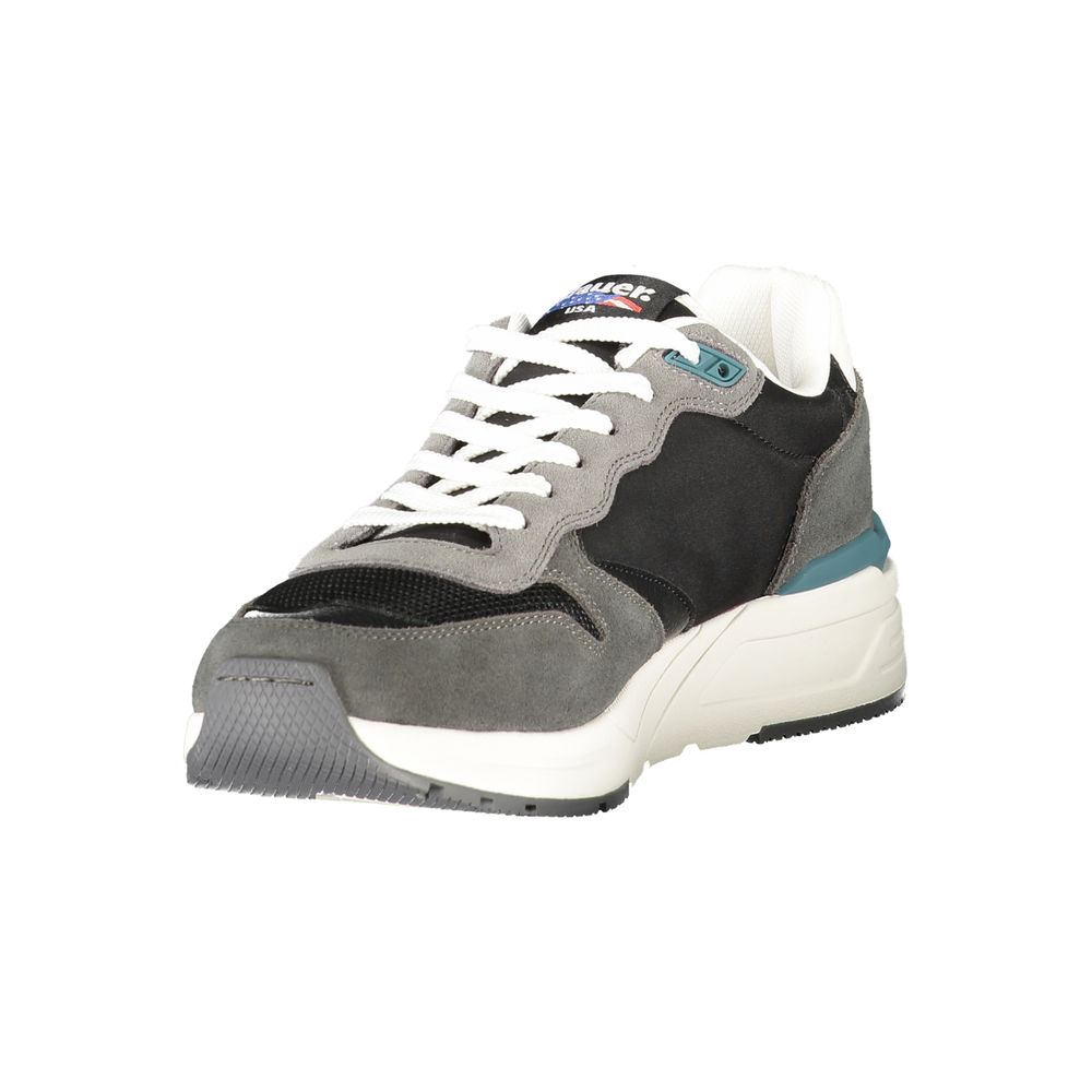 Blauer Black Leather Men Sneaker - Image 3