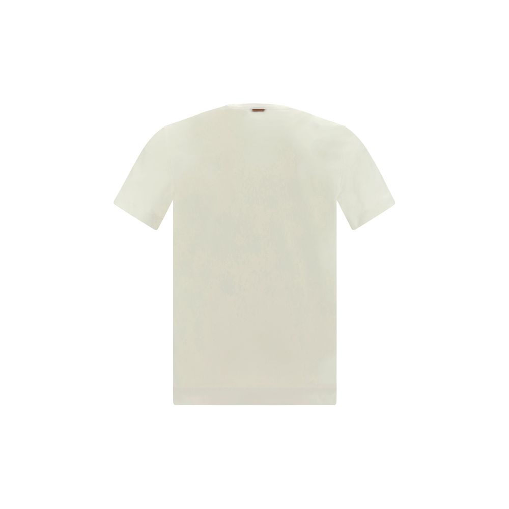 ZEGNA White Cotton T-Shirt - Image 2