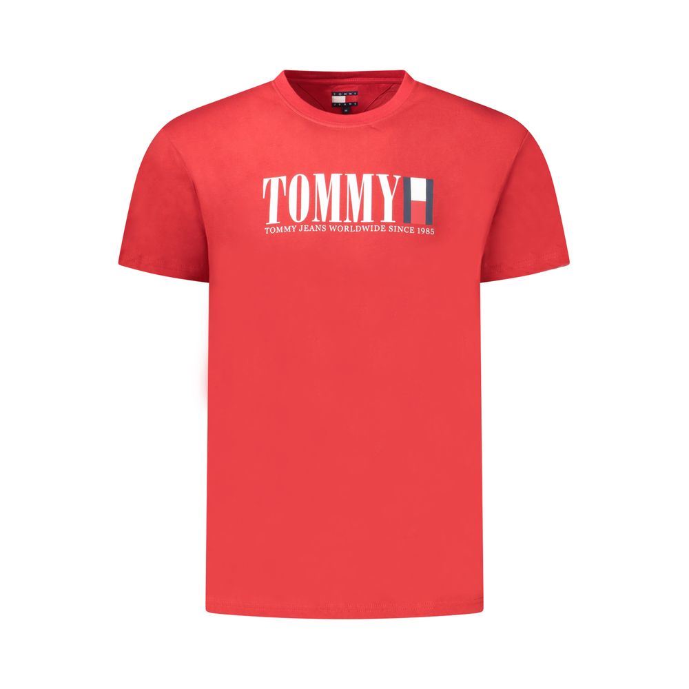 Tommy Hilfiger Red Cotton Men's T-Shirt
