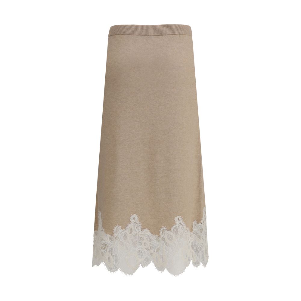 Fabiana Filippi Wool and lace Midi Skirt - Image 2