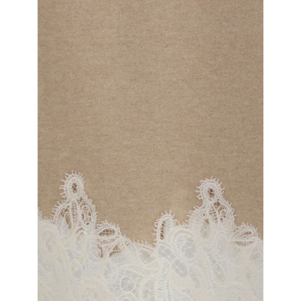 Fabiana Filippi Wool and lace Midi Skirt - Image 3