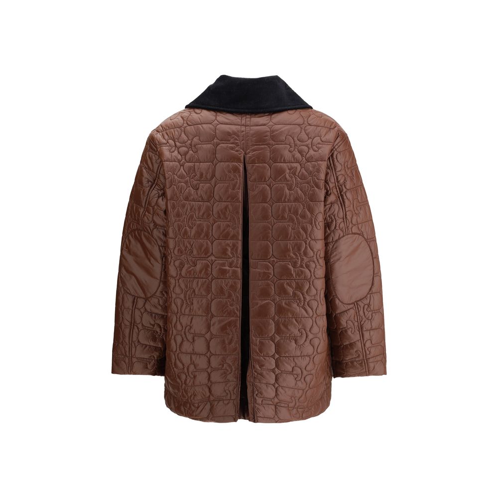 Ganni Shiny Quilt Midi Jacket - Image 2