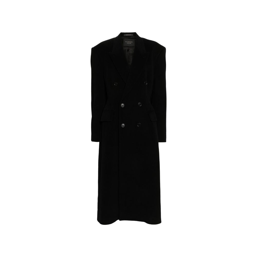 Balenciaga Cashmere And Wool Cinched Coat
