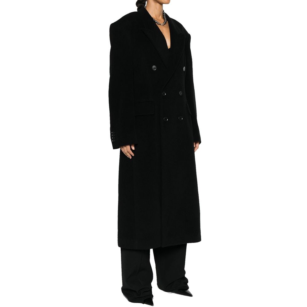 Balenciaga Cashmere And Wool Cinched Coat - Image 2