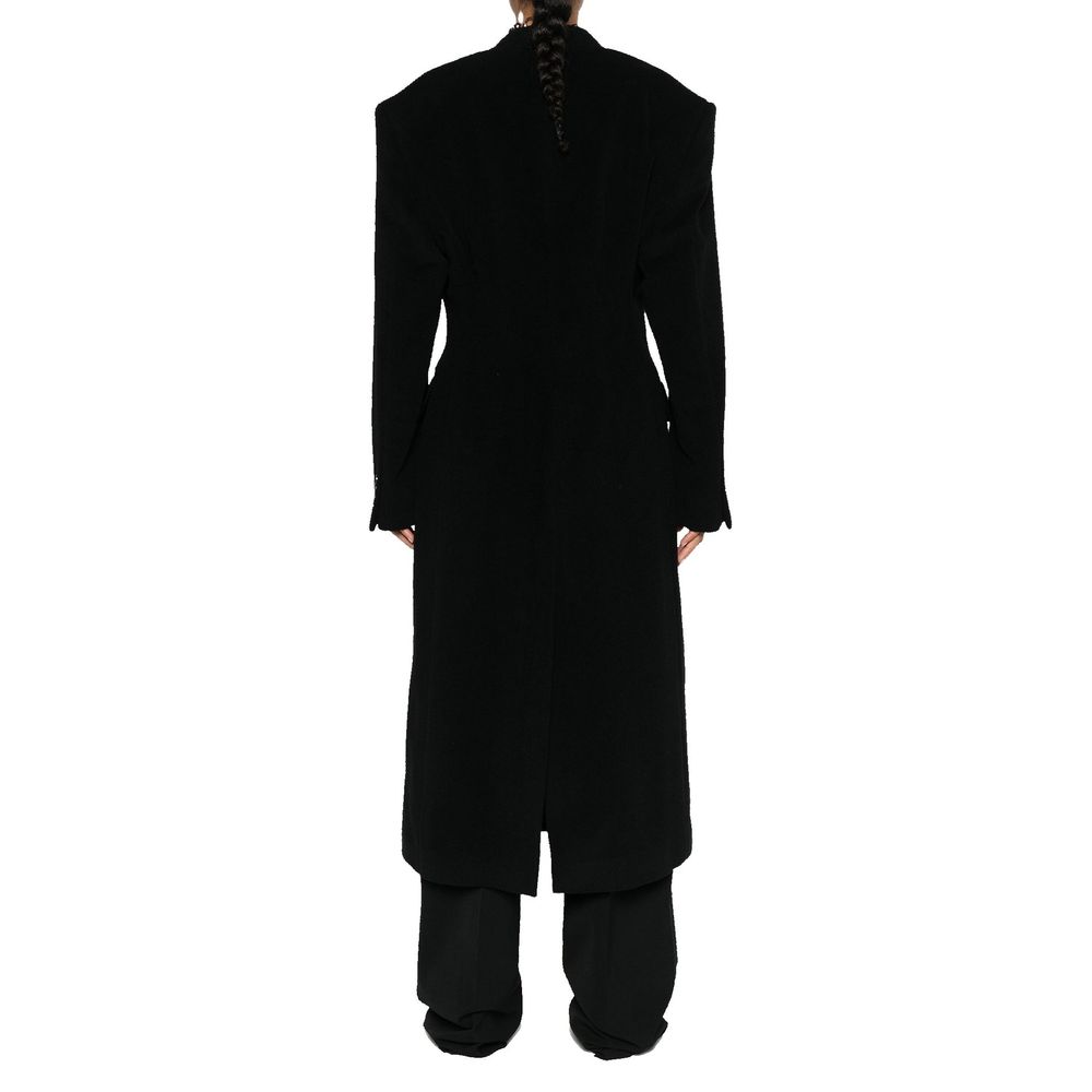 Balenciaga Cashmere And Wool Cinched Coat - Image 3