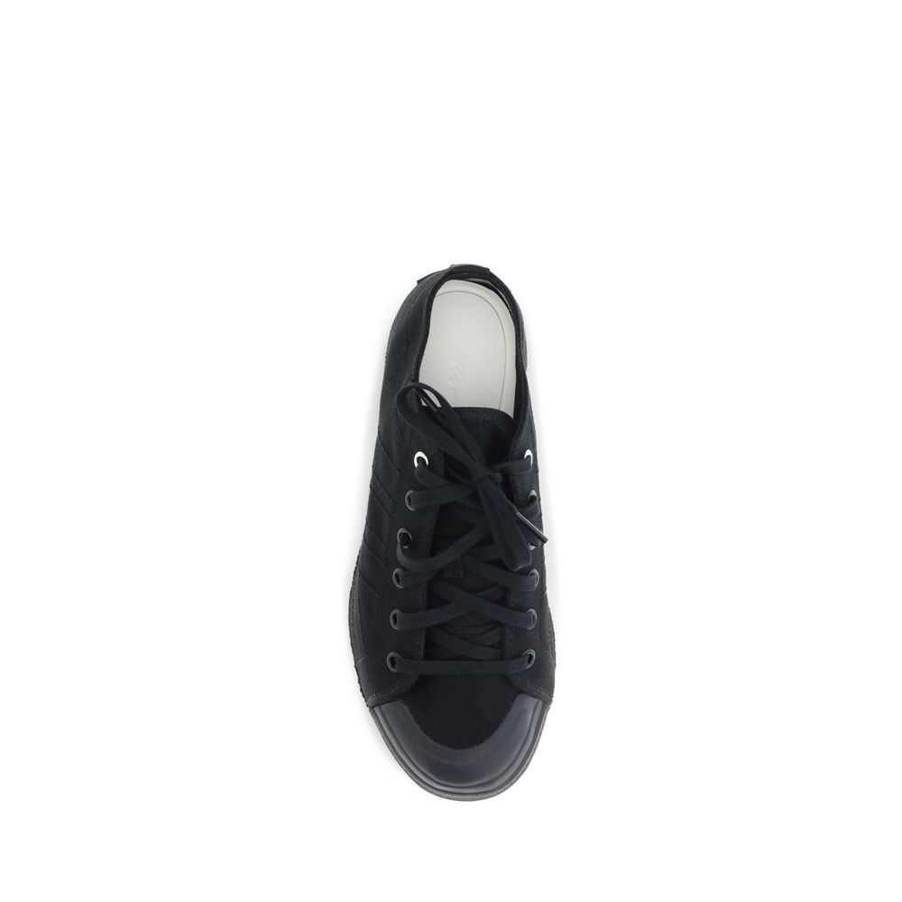 Y-3 Black Fabric Athletic Sneakers - Image 4
