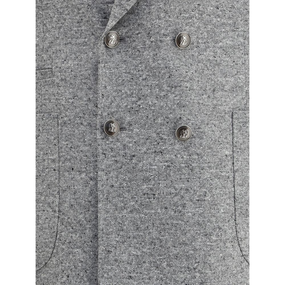 Brunello Cucinelli Gray Wool Two-Piece Suit - Image 4