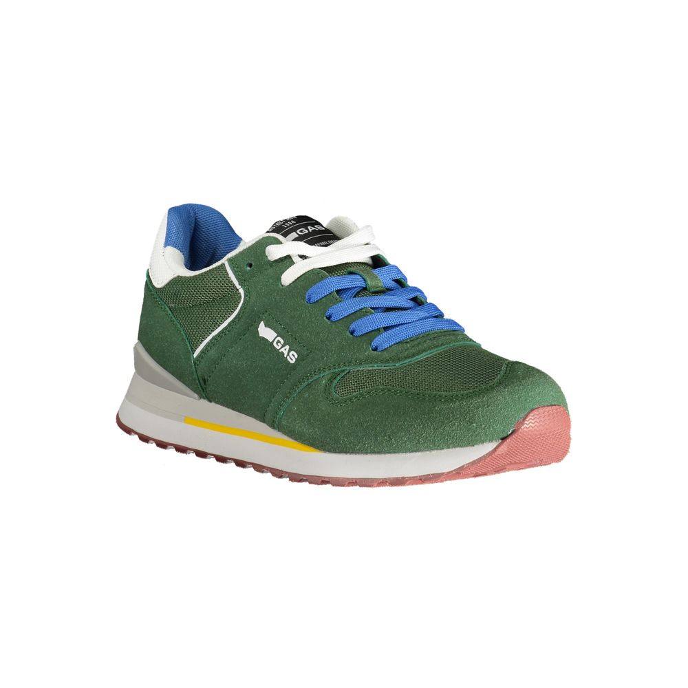Gas Green Polyester Men Sneaker - Image 2