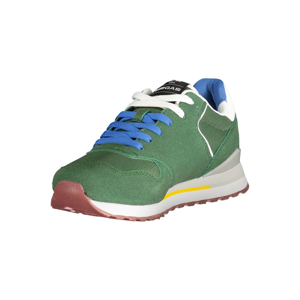 Gas Green Polyester Men Sneaker - Image 3