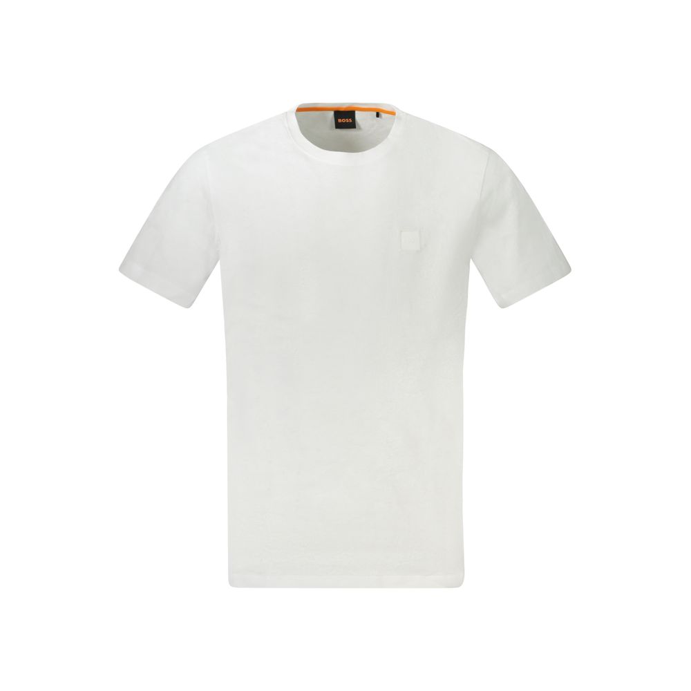 Hugo Boss White Cotton Men T-Shirt