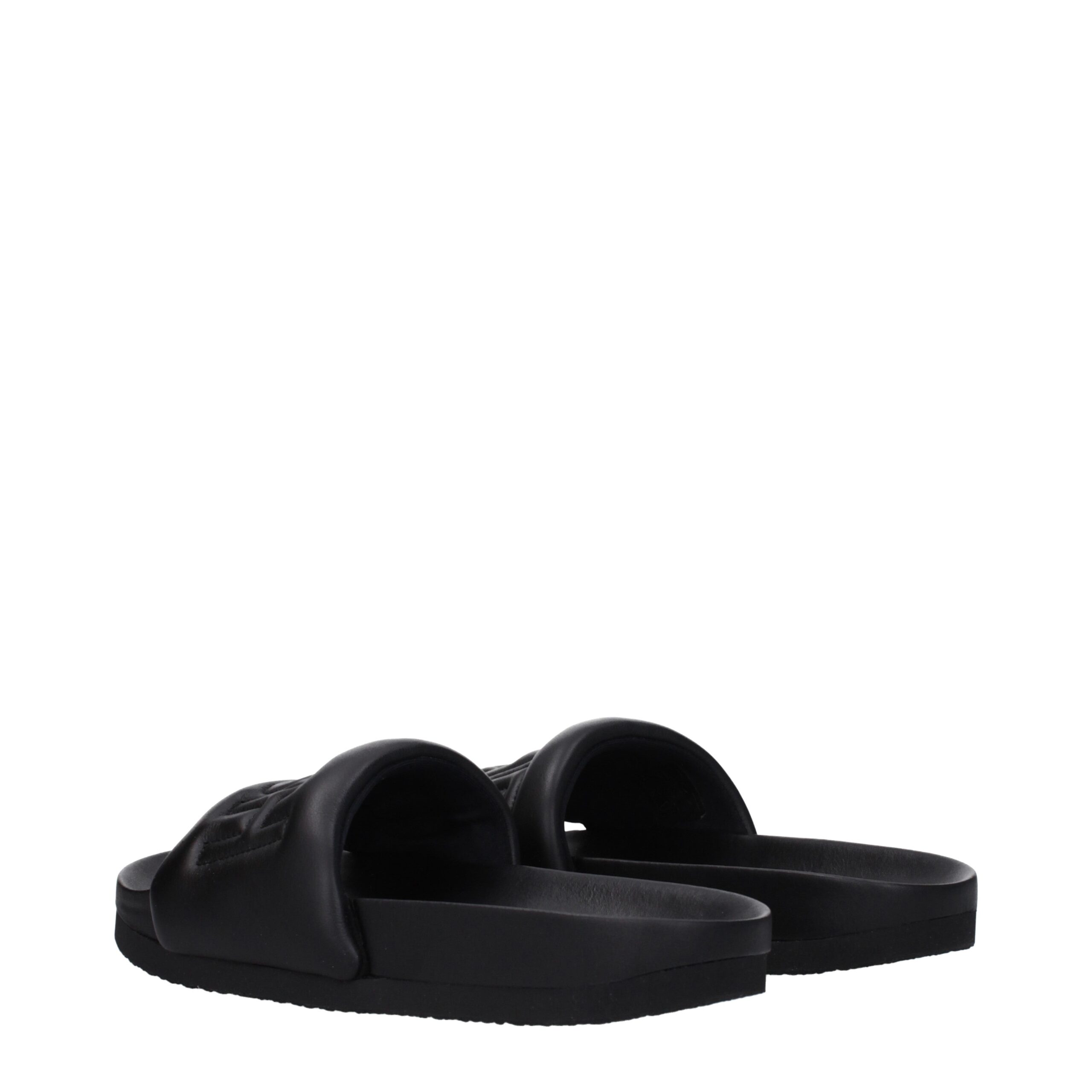 Ambush Black Leather Slippers - Image 4