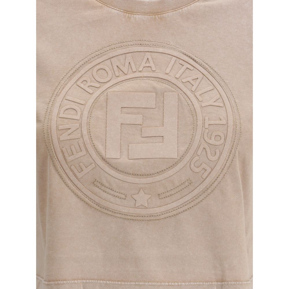 Fendi Cropped T-Shirt - Image 3