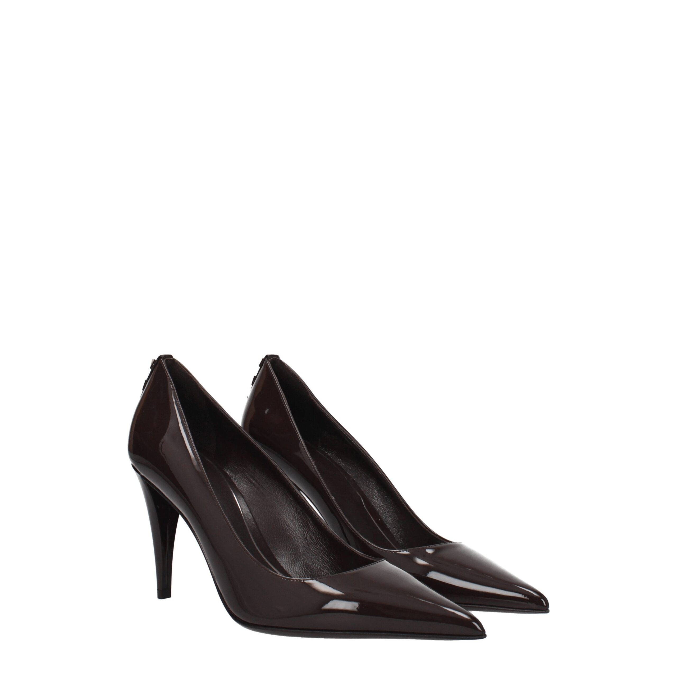 Valentino Garavani Brown Leather High Heel Pumps - Image 2
