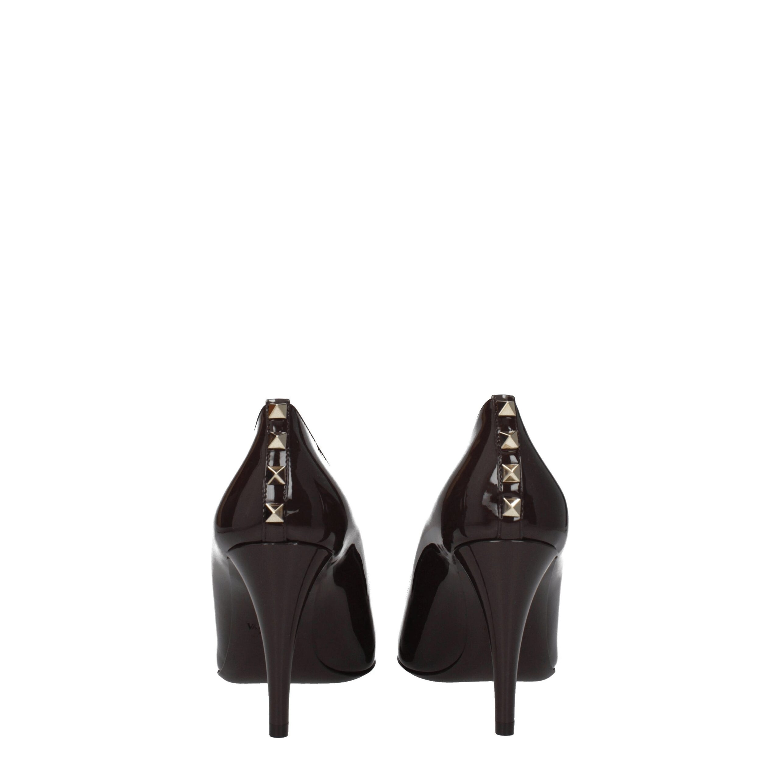 Valentino Garavani Brown Leather High Heel Pumps - Image 5