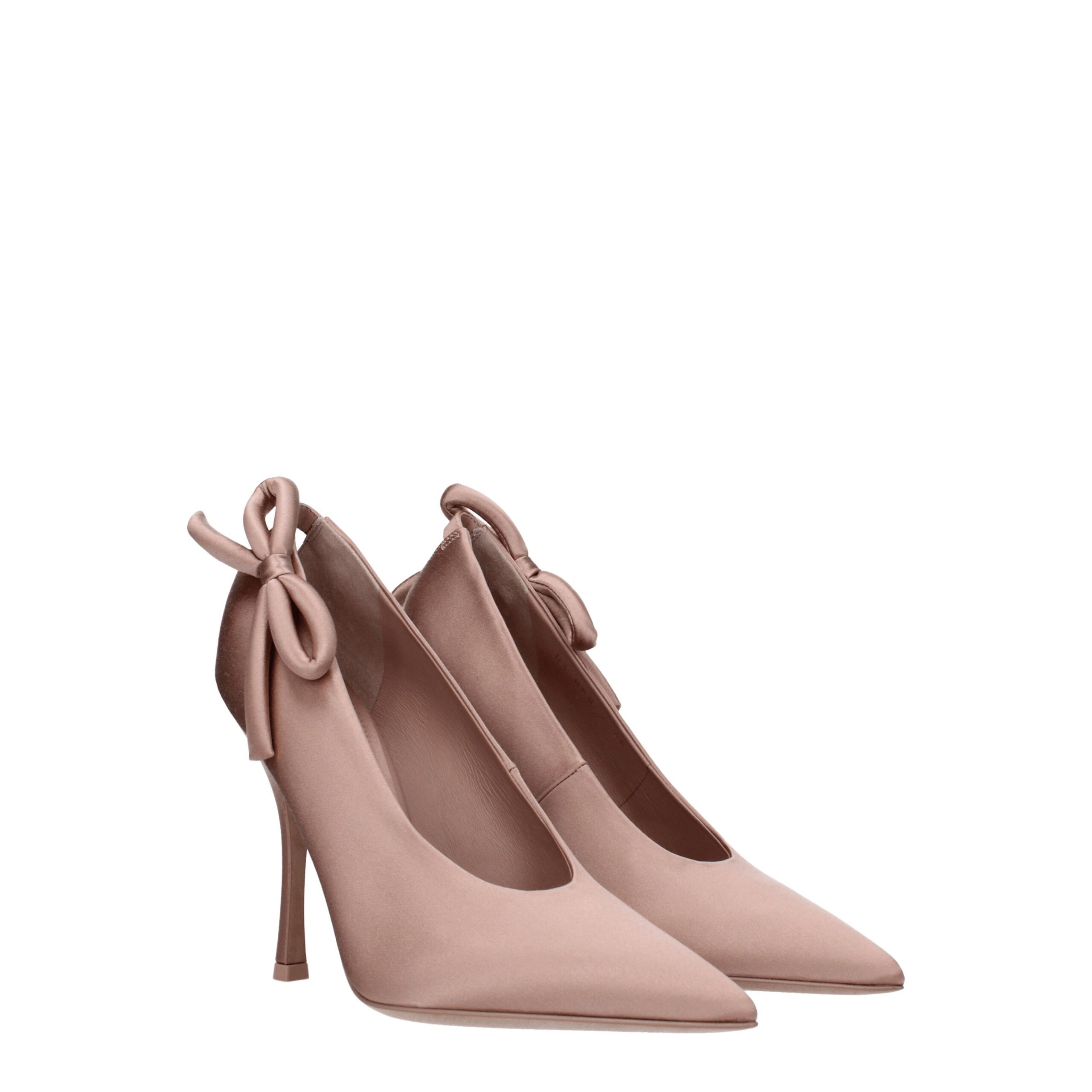 Valentino Garavani Pink Satin High Heel Pumps - Image 2