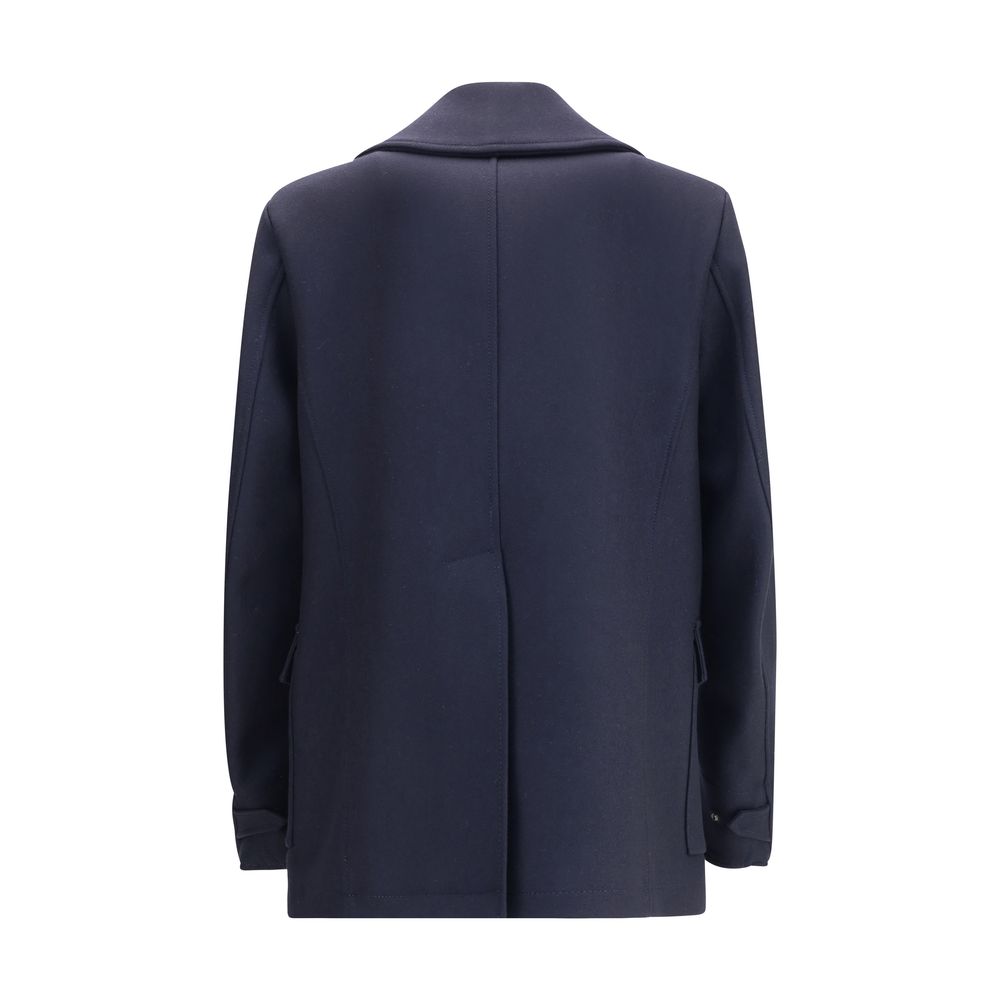 Dsquared² Blue Wool Coat - Image 2