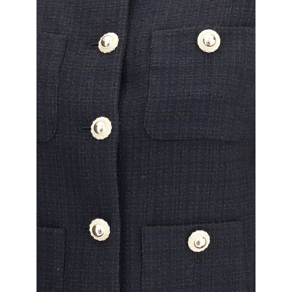 Self-Portrait Fur cuffed Jacket - Image 3