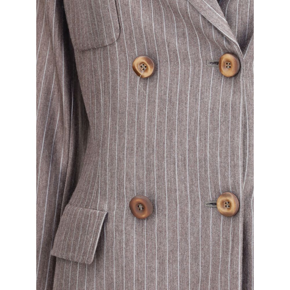 Giorgio Armani Brown Cashmere Blazer - Image 3