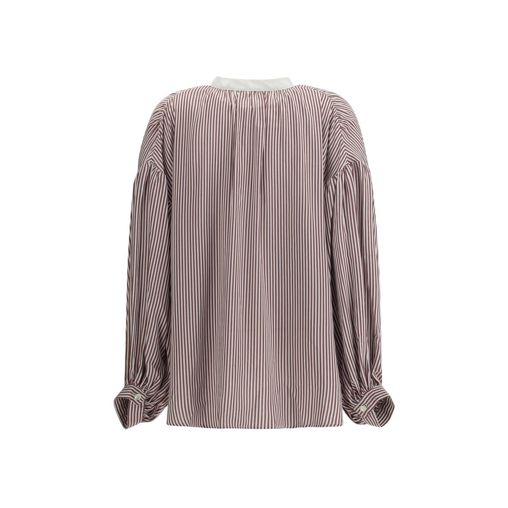 Kristina Ti Striped Shirt with wide sleeves - Image 2