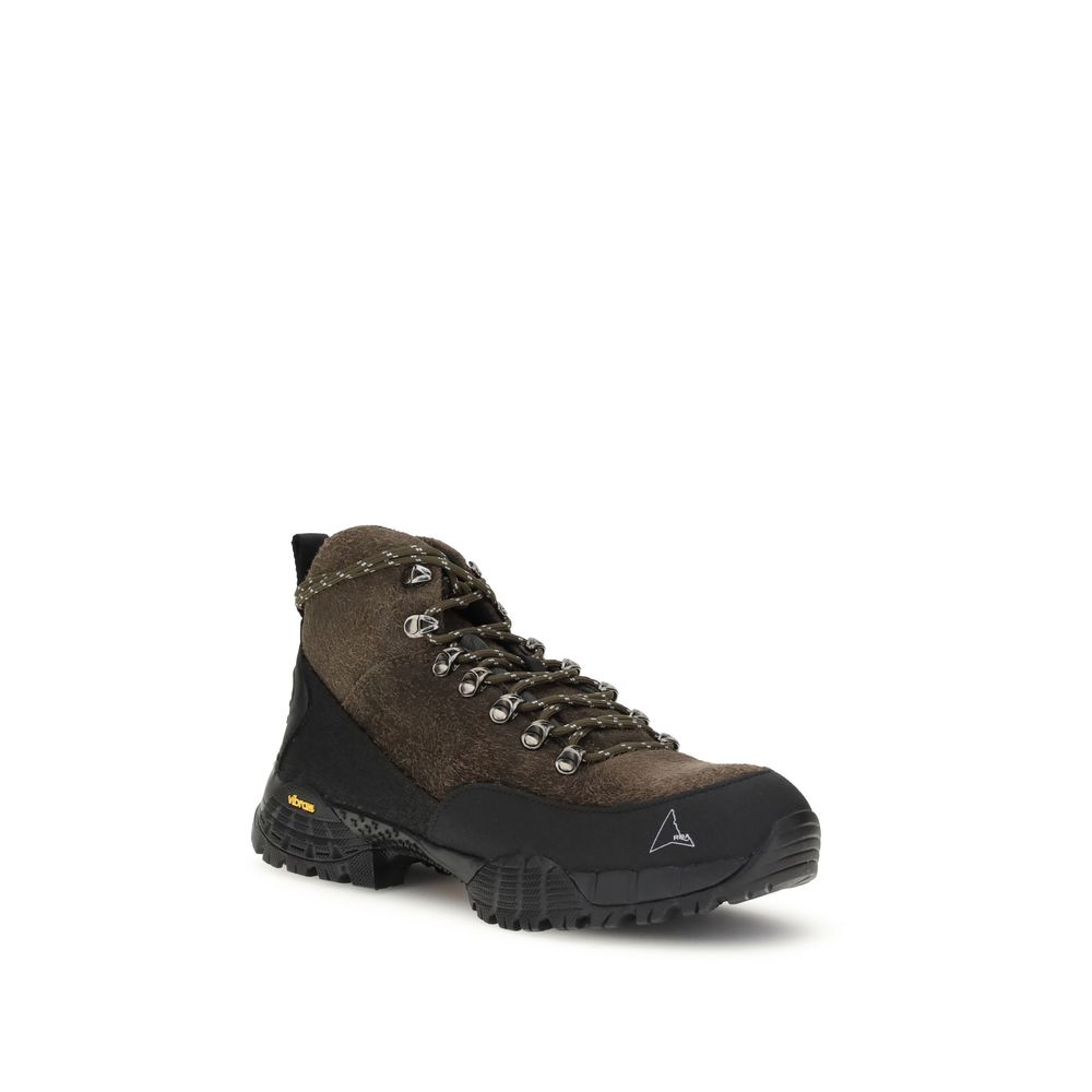 ROA Brown Calf Leather Bos Taurus Lace-Up Boots - Image 2