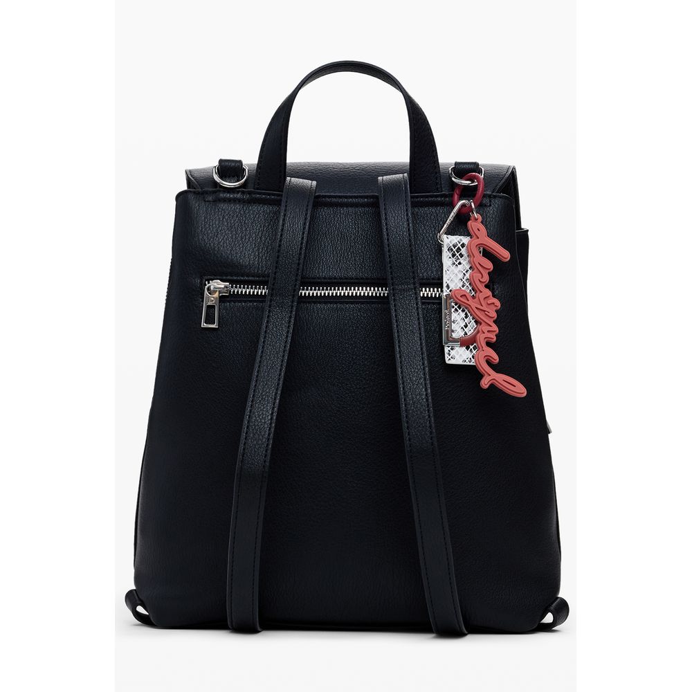 Desigual Black Polyethylene Women Backpack - Image 3