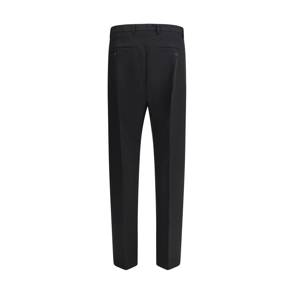 Rick Owens Black Fleece Wool Dress Pants - Image 2