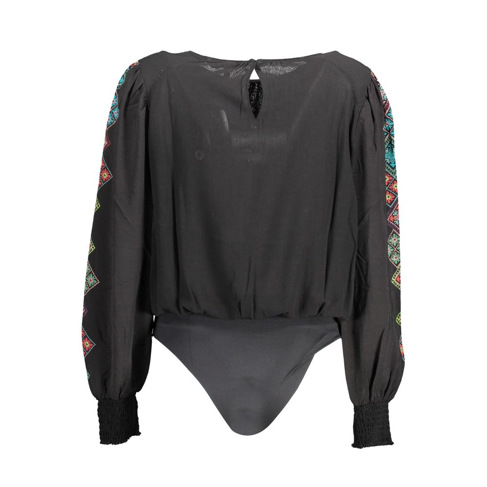Desigual Black Viscosa Women Bodysuit - Image 2