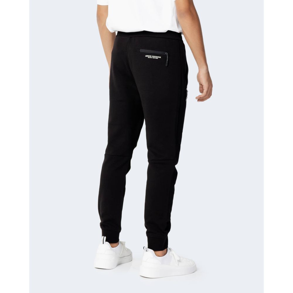 Armani Exchange Black Cotton Joggers (Workout Pants) - Image 3