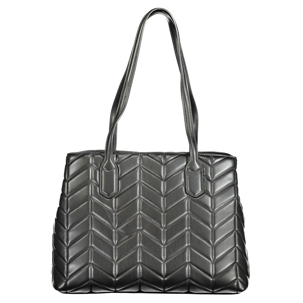 Mario Valentino Black Polyurethane Women's Handbag - Image 2