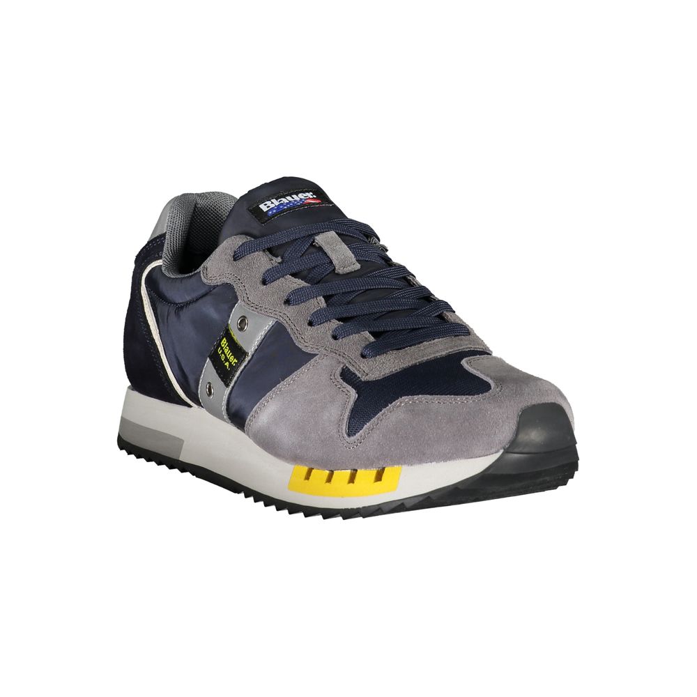 Blauer Blue Leather Men Sneaker - Image 3