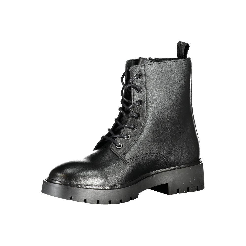Calvin Klein Black Polyurethane Men Ankle Boot - Image 3