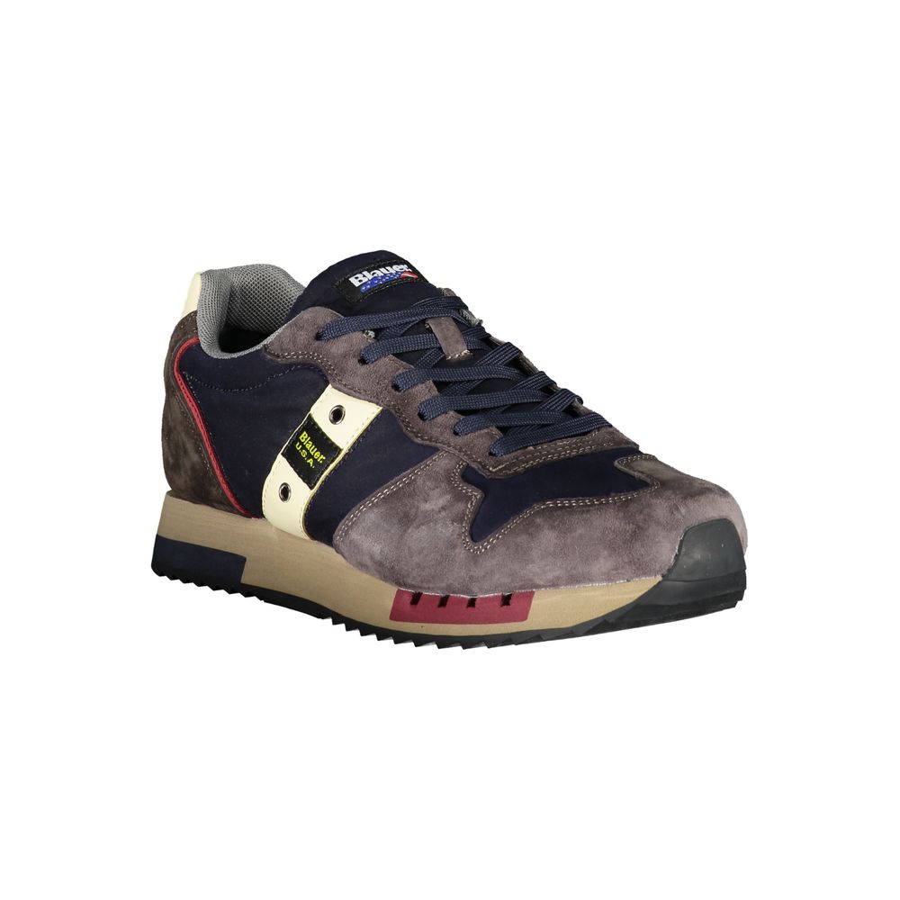 Blauer Sleek Blue Designer Sneakers with Contrast Accents - Image 2