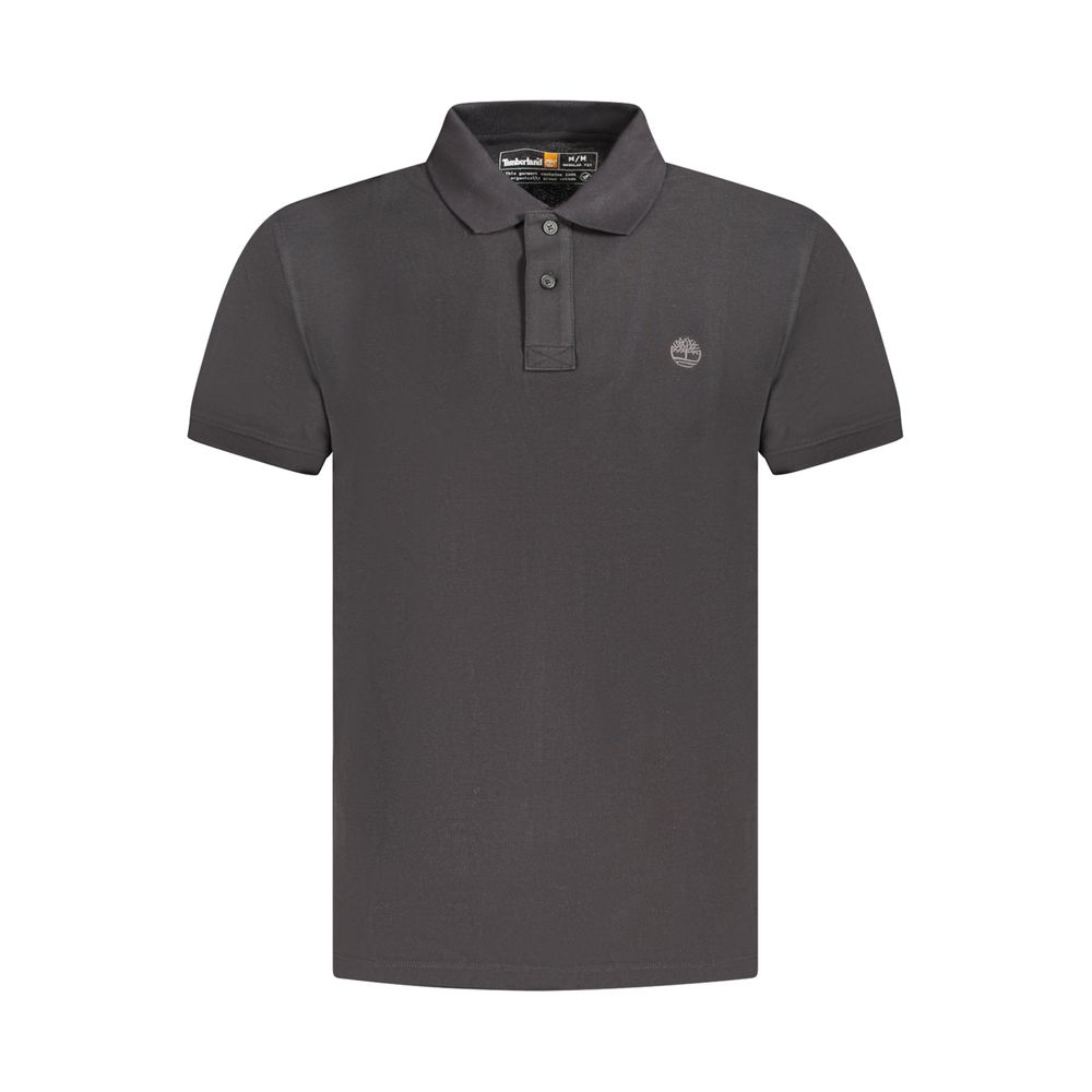 Timberland Black Cotton Men's Polo Shirt