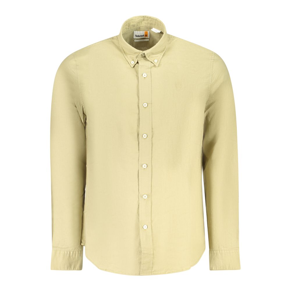 Timberland Beige Cotton Men Shirt