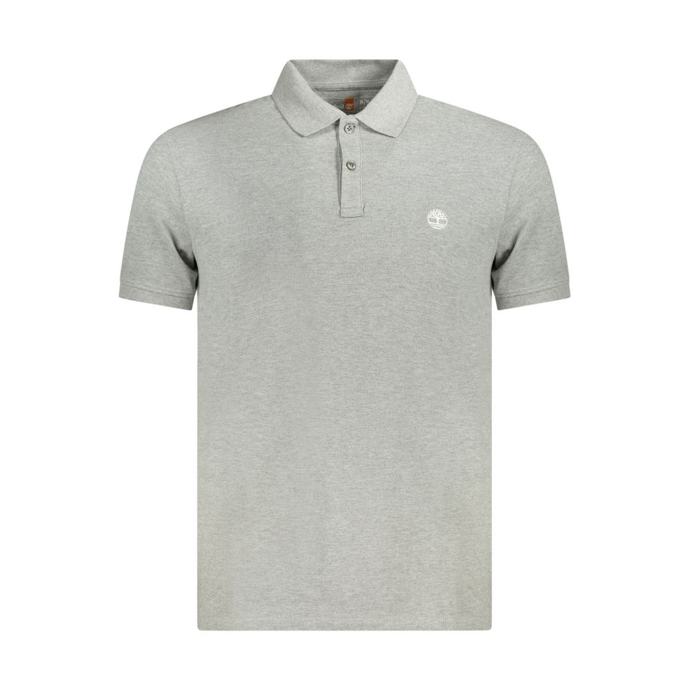 Timberland "Gray Cotton Men Polo Shirt"
