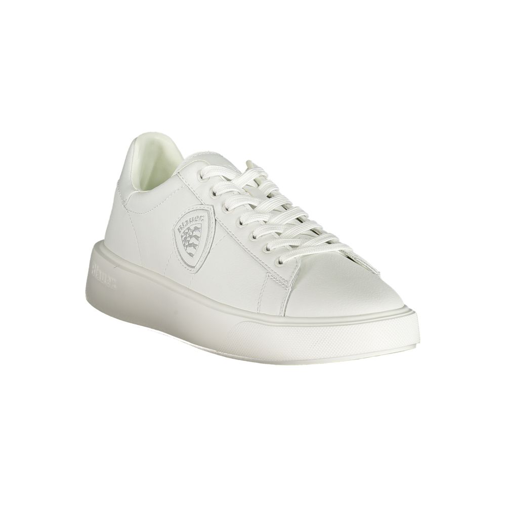 Blauer White Polyurethane Men Sneaker - Image 2