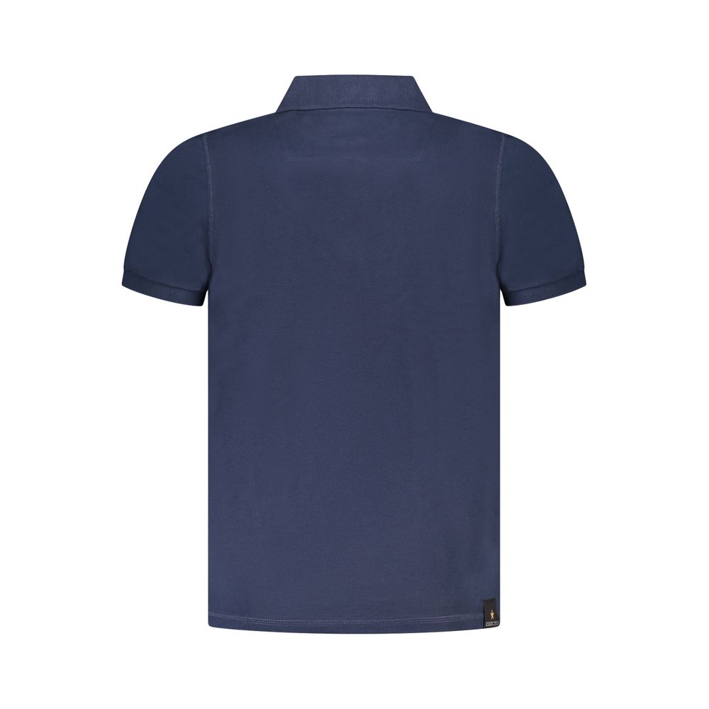 Accademia Militare Blue Cotton Mens Polo Shirt - Image 2