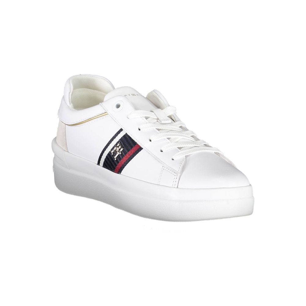 Tommy Hilfiger Bianco Polyester Women Sneaker - Image 2
