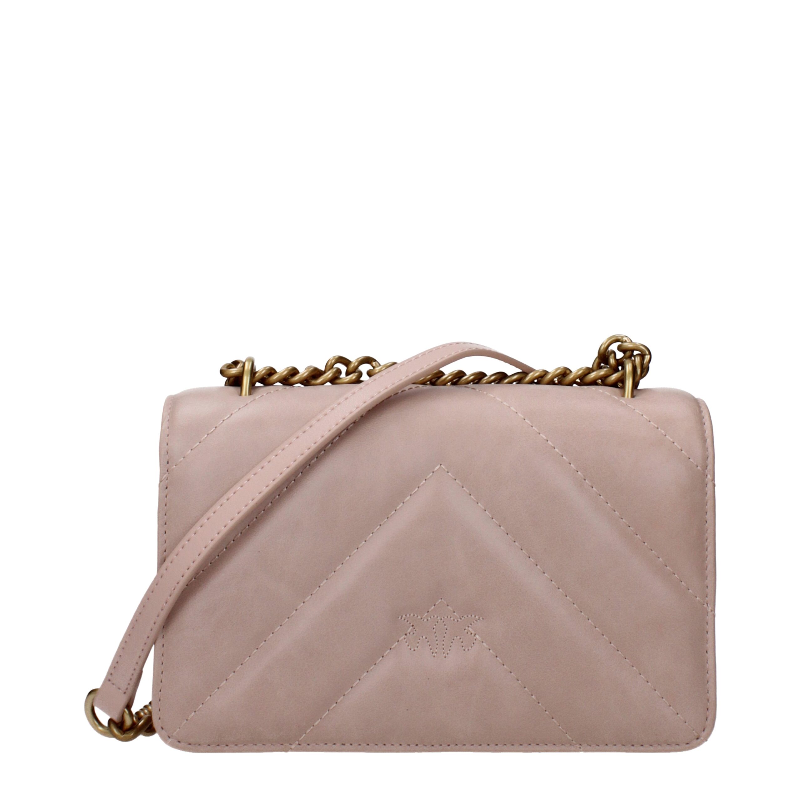 PINKO Pink Leather Crossbody Bag - Image 3