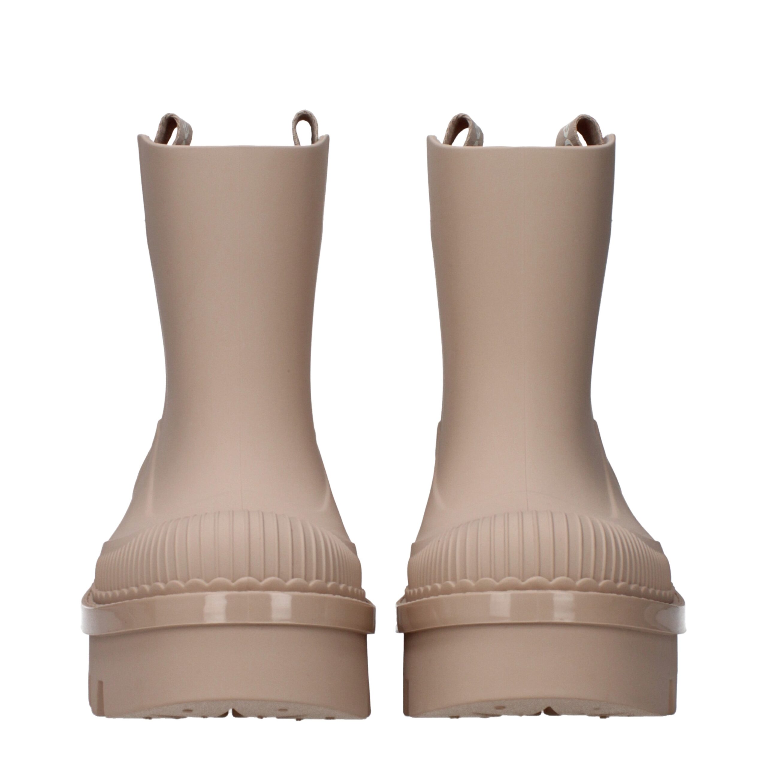 Chloé Pink Cotton Ankle Boots - Image 3