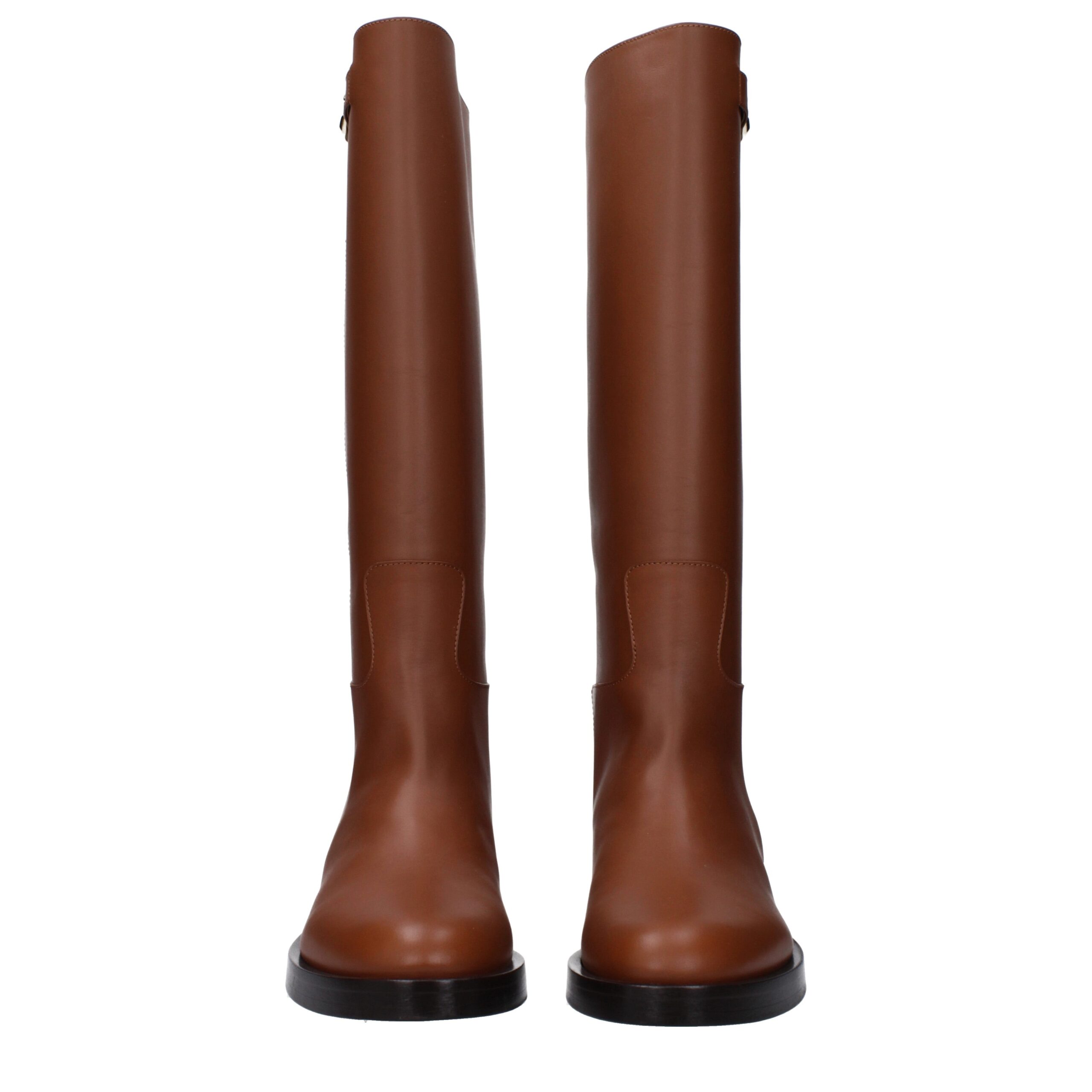 Valentino Garavani Brown Leather Boots - Image 3