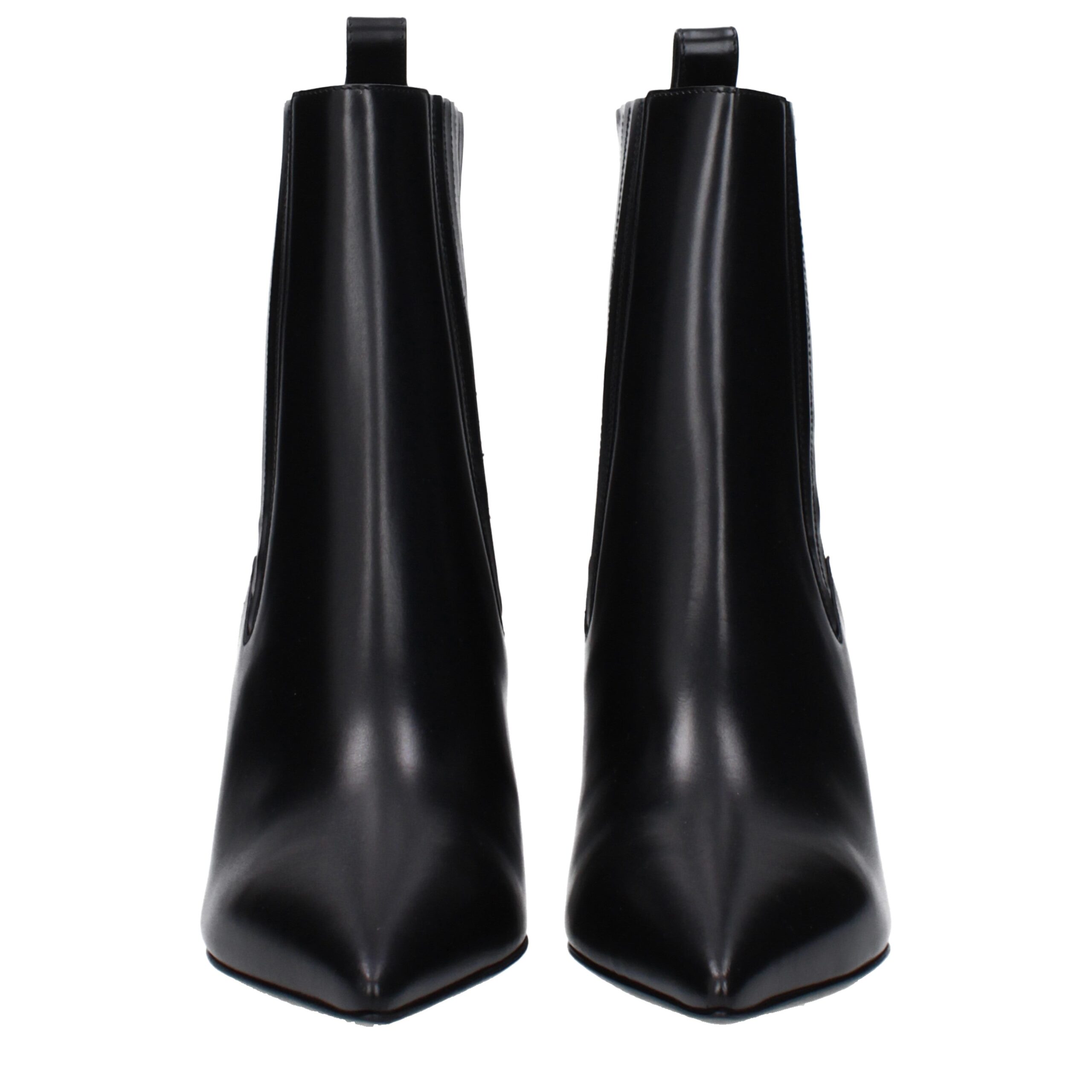 Valentino Garavani Black Leather Ankle Boots - Image 3